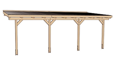 weka Anlehn-Carport 671 – Bild 4