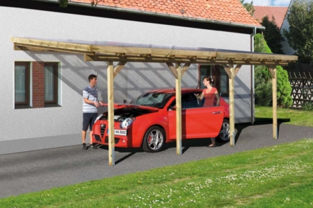 weka Anlehn-Carport 671 – Bild 3