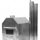 Aussenofen Octagonal 20 kW mit Fenster