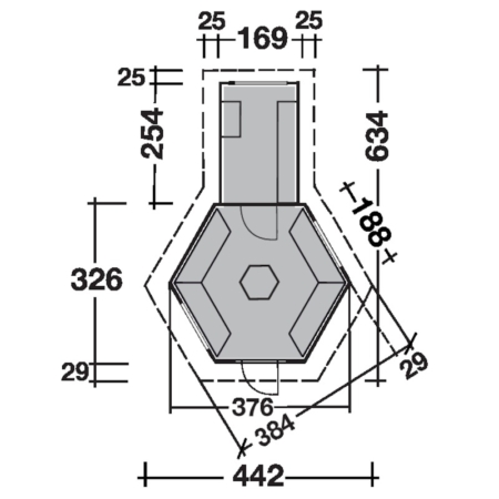 Kota - Grillkota Basic 9 m2 Plus schwarz MIT SAUNA-ANBAU – Bild 16