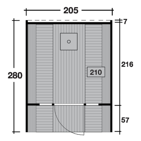 Saunafass SILA 2128 (280 cm) – Bild 8