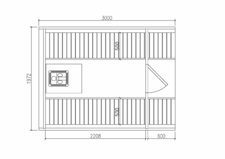 Saunafass 300 cm lang – Bild 17