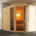 Moderne und stabile Massivholzsauna in Blockbohlen bauweise. Sauna für Innen kaufen Schweiz