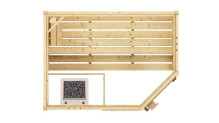 weka Massivholz-ECK-Sauna "Valida" SPARSET – Bild 8