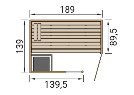 Grundriss Sauna