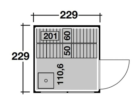 Aussensauna Stina - 4 Grössen – Bild 2