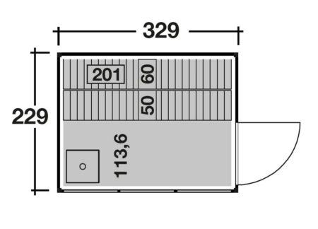 Aussensauna Stina - 4 Grössen – Bild 4