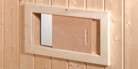 Abluftschieber Sauna