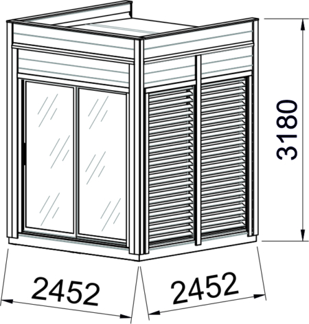 2 x 2 Modulhaus Isoliert – Bild 3