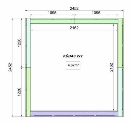 2 x 2 Modulhaus Isoliert – Bild 9