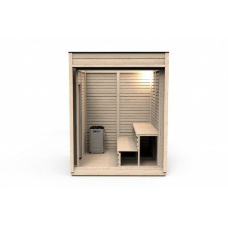 2 x 2 Modulares Saunahaus Isoliert – Bild 3