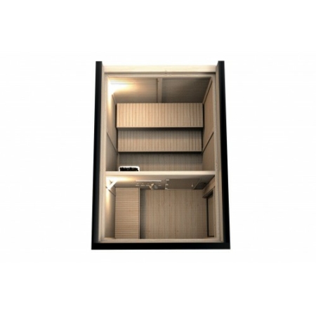 3 x 2 Modulares Saunahaus Isoliert – Bild 4