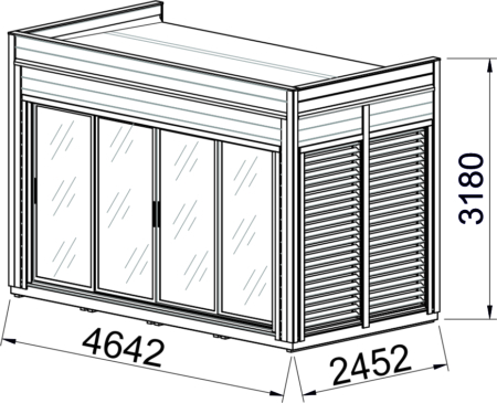 2 x 4 Modulhaus Isoliert – Bild 2