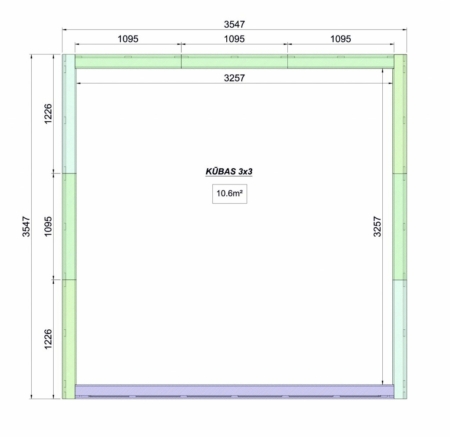 3 x 3 Modulhaus Isoliert – Bild 9