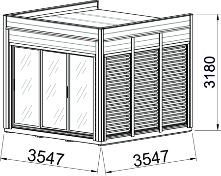 3 x 3 Modulhaus Isoliert – Bild 2