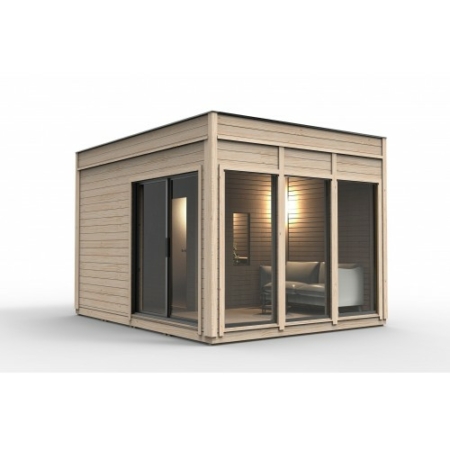 3 x 4 Modulares Saunahaus Isoliert