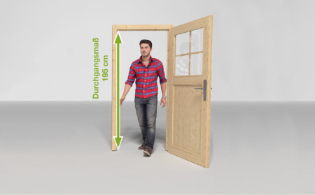 weka Designhaus 126+ mit extra hoher Tür – Bild 7