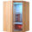 Edles und Platzsparenes Design. Das Eckmodell von Nordstern. Infrarotsauna kaufen Schweiz