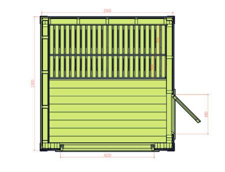 Angebot Saunahaus 230 x 230 cm – Bild 2