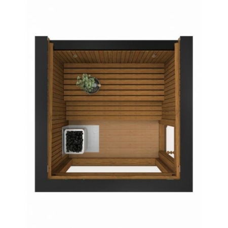 Luxury Modern Saunahaus 234 x 234 cm – Bild 3