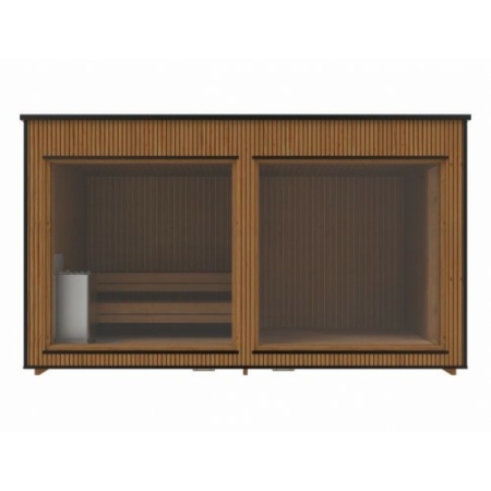 Luxury Modern Saunahaus mit Ruheraum 234 x 444 cm – Bild 3