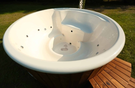 Fiberglas Hot Pot Rund 200 cm oder 225 cm (mit integriertem Ofen) – Bild 12